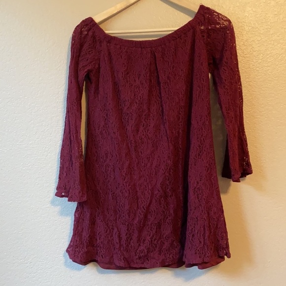 Miami Lace Blouse Red Size Medium - Picture 9 of 10